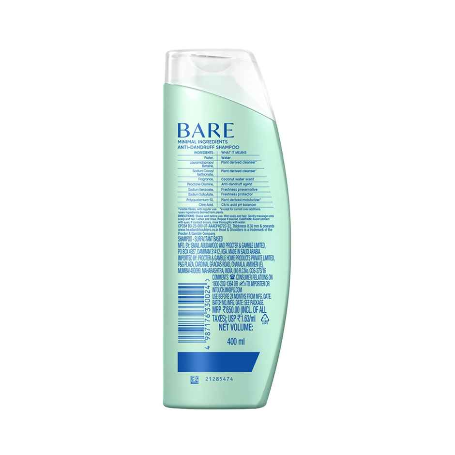 Head & Shoulders BARE Pure clean Anti Dandruff Shampoo