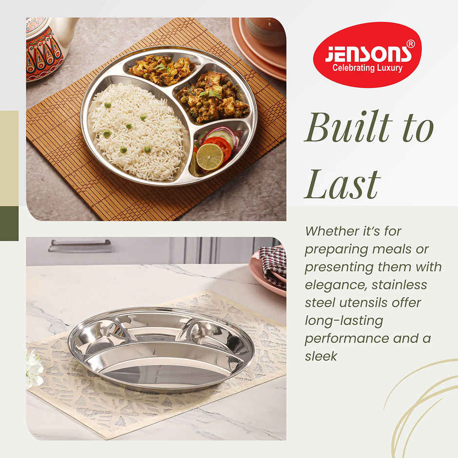 Jensons Stainless Steel Partition Plate Round