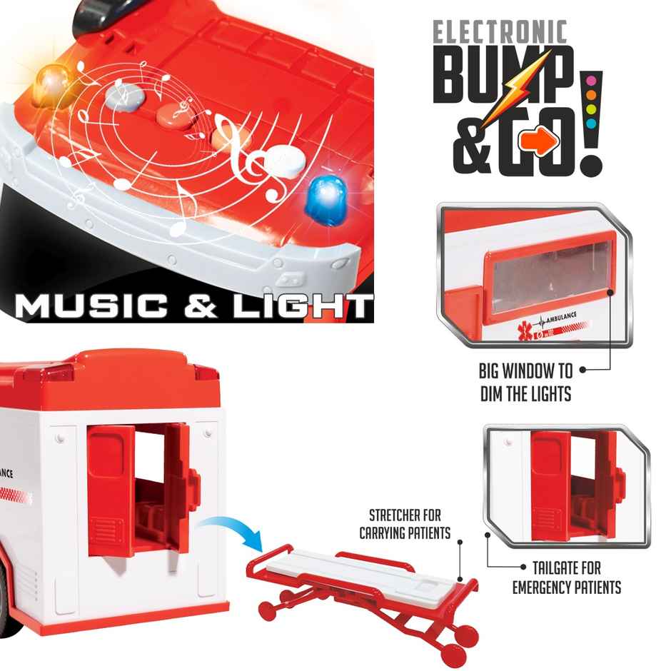 Itoys Bump N Go Ambulance (Colour May Vary)