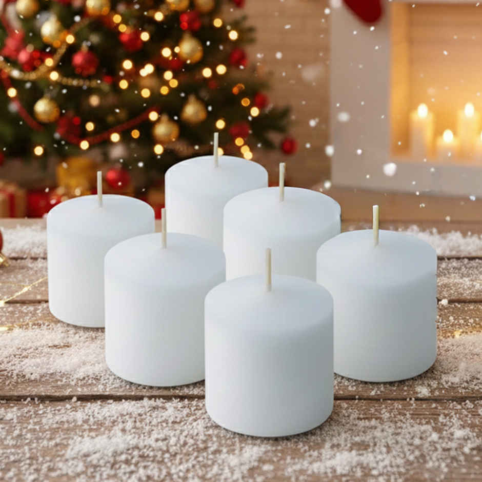 Scented Votive Candle | Vannila | Pack of 6 | Samsidhi