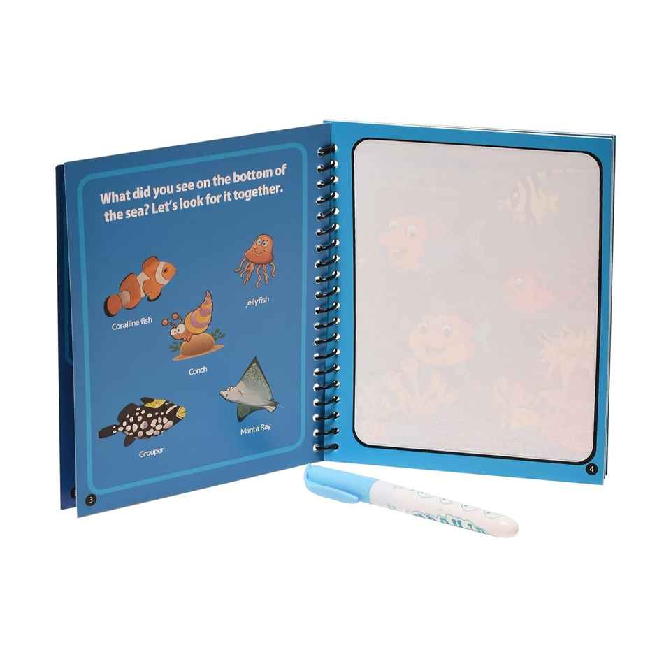 Chrome Magic Water Book Draw | Reusable Coloring Book For Children | Non-Toxic - Multicolor