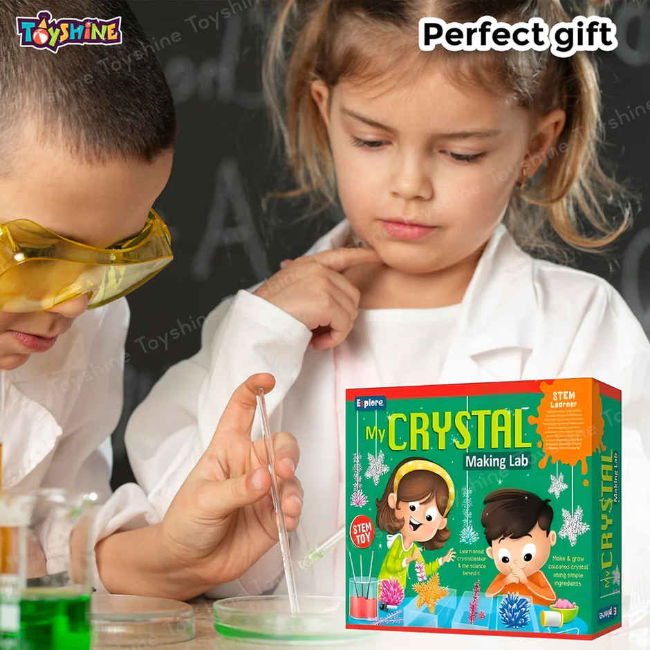 Toyshine Crystal Making Lab STEM Educational Learning Creative Fun Science Project