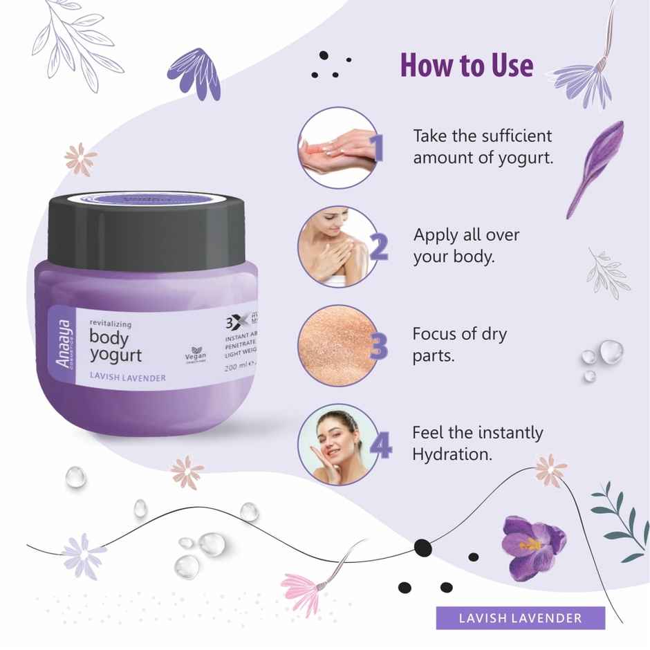 Anaaya Revitalizing Body Yogurt - Lavish Lavender