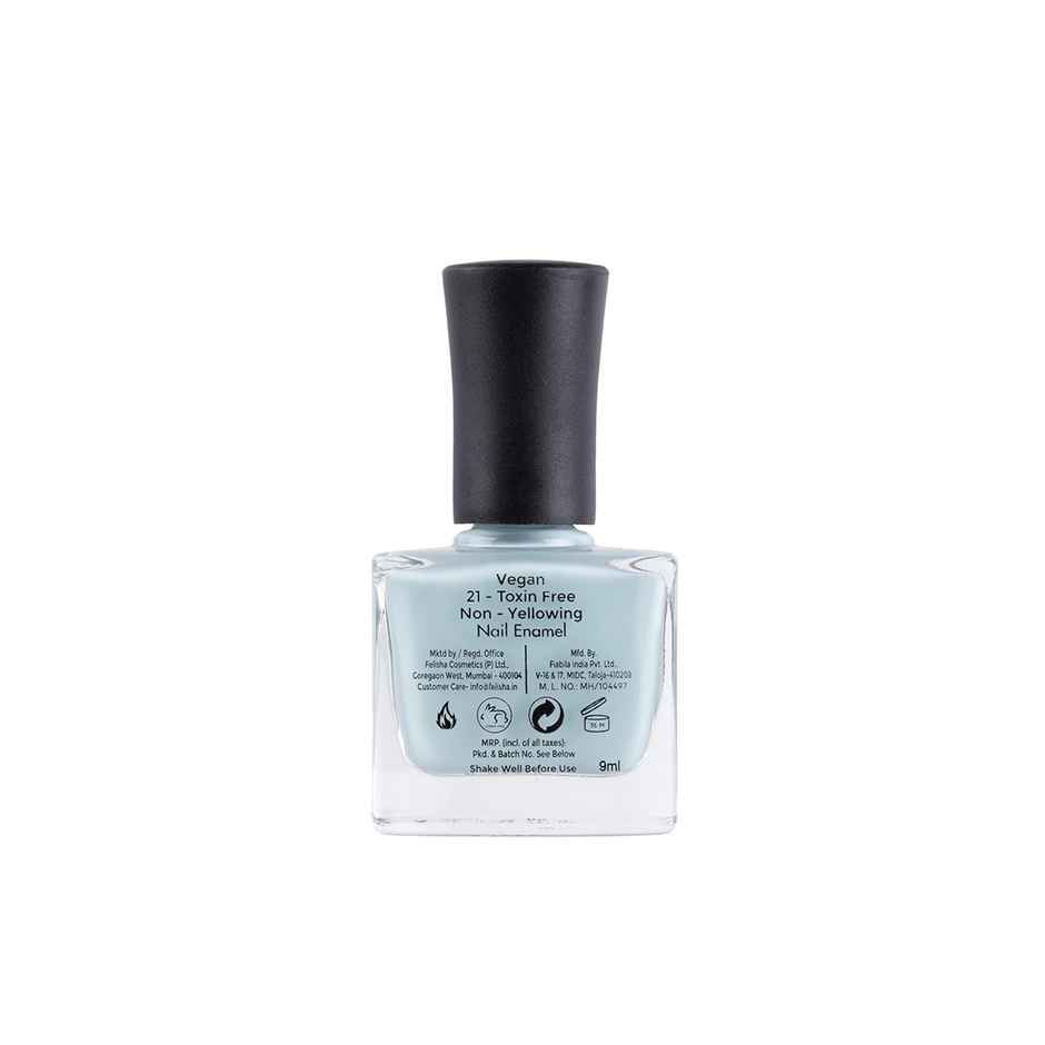 Color Fx Perfect Pastel Longlasting Glossy 21 Toxin Free Non Yellowing Powder Blue Nail Polish 168