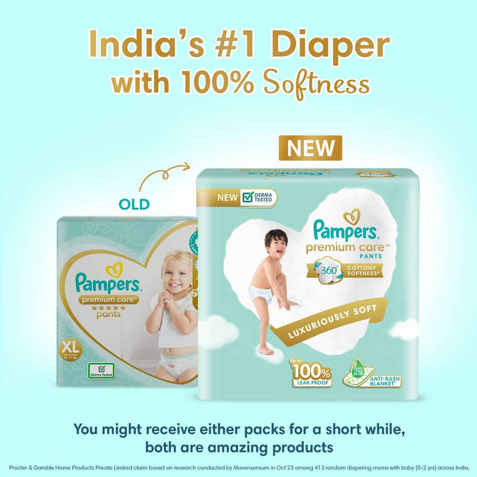 Pampers Premium Care Baby Diapers | Pant Style | XL | 22 pcs