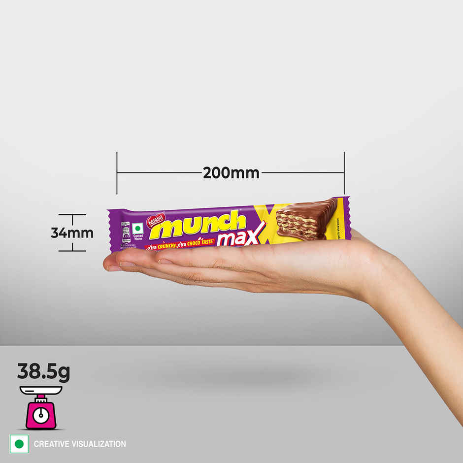 Nestle Munch Max Choco Coated Crunchy Wafer Bar
