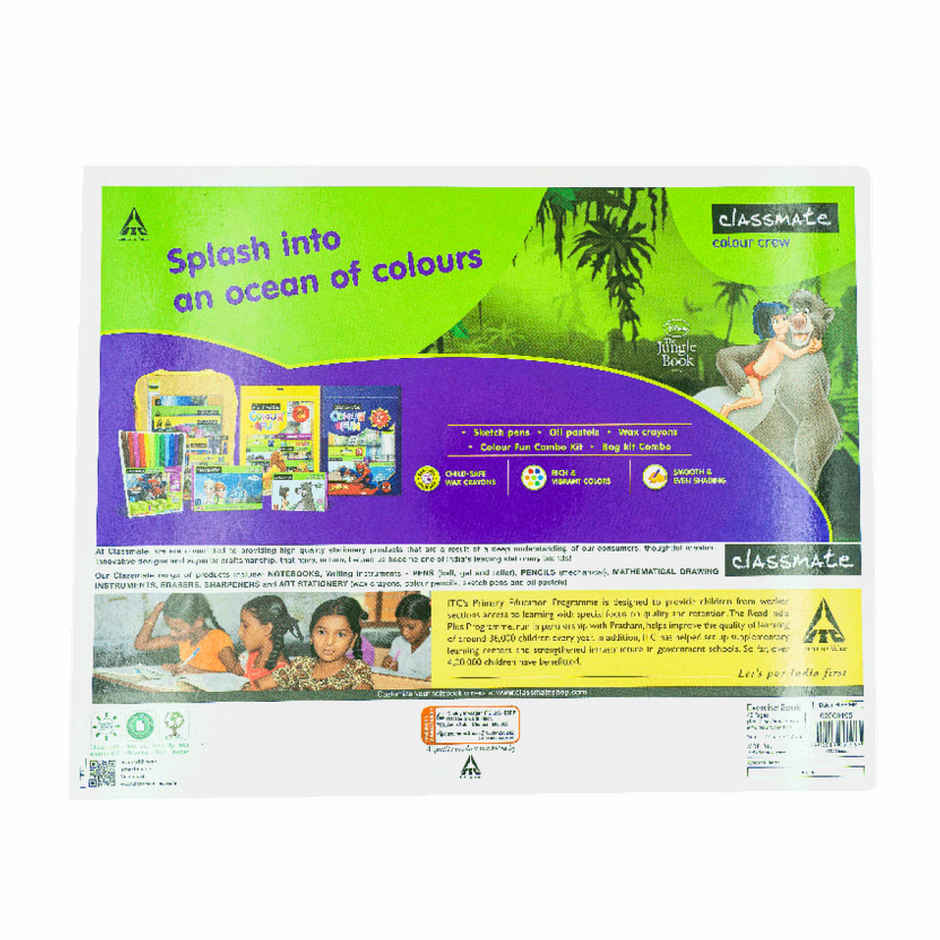 Classmate Drawing Book Unruled (28 x 35 cm, 36 Pages, Assorted Designs)