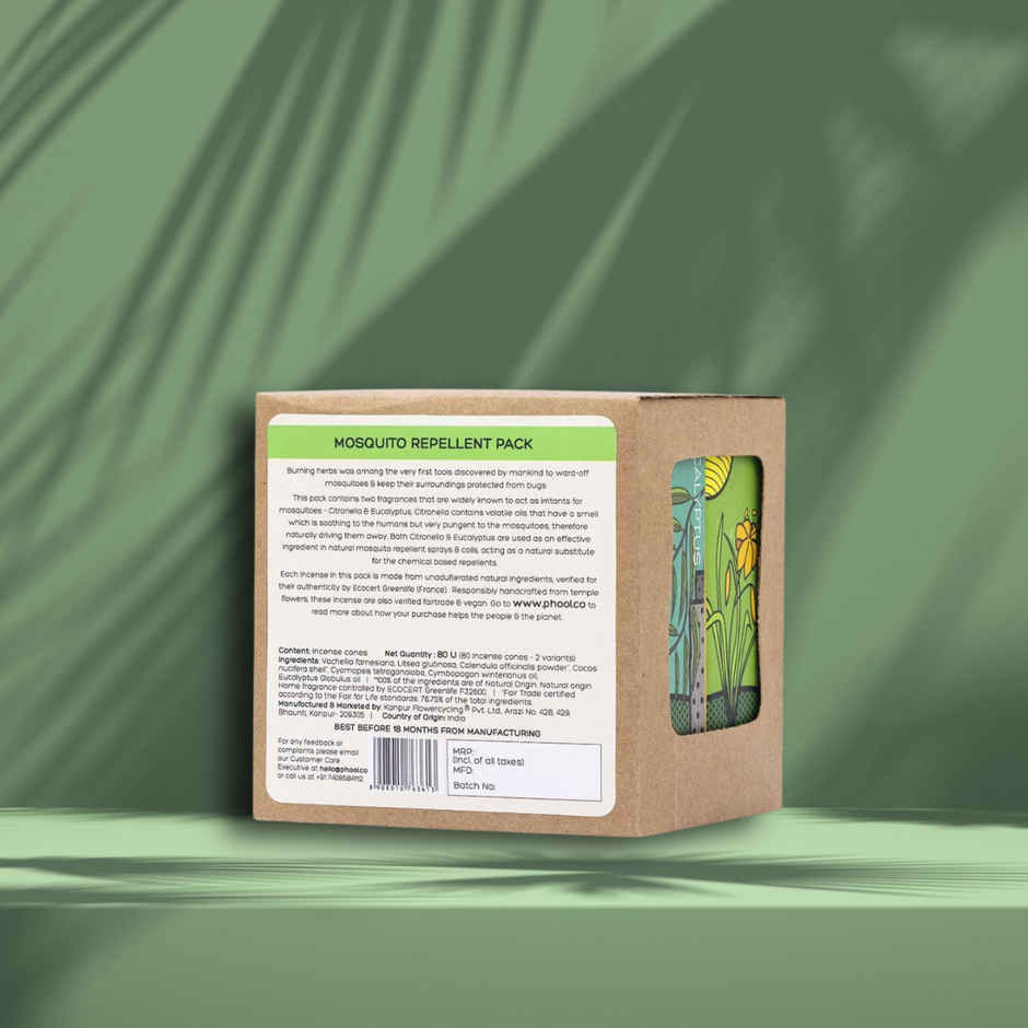 Phool Citronella & Eucalyptus Dhoop Cones Mosquito Repellent