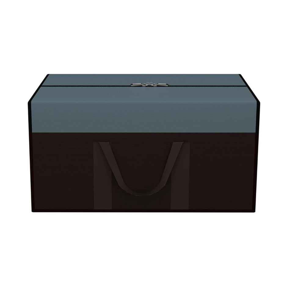 Kuber Industries Nylon 80L Large Underbed Storage Box | Blanket Storage Bags/Cover-Grey