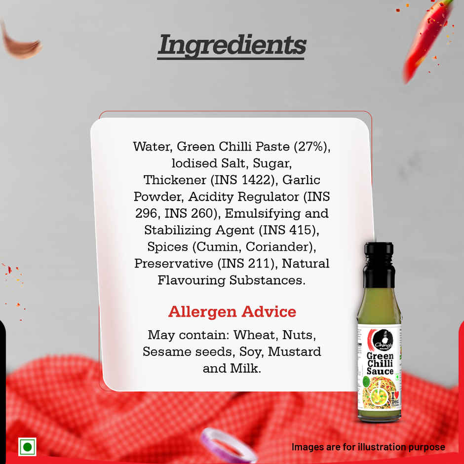 Ching's Secret Red Chilli Sauce (200 g) & Ching's Secret Green Chilli Sauce (190 g) Combo