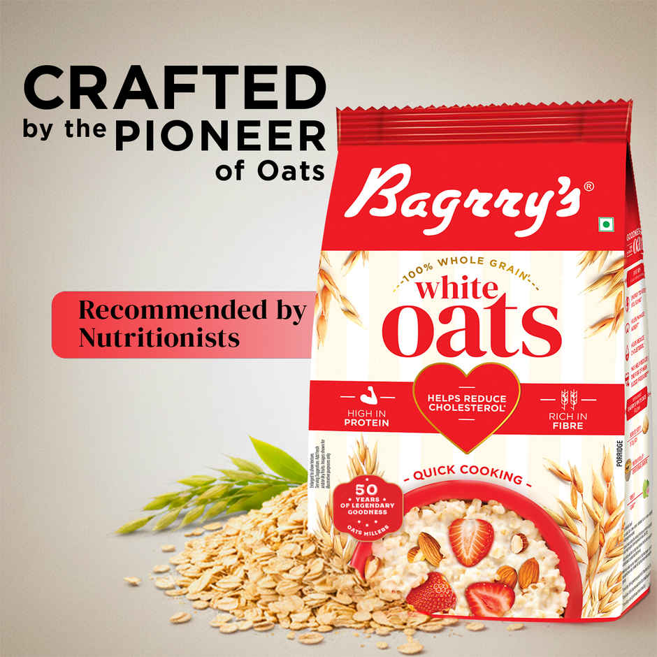 Bagrry's White Oats (Made From Pure Whole Grain)