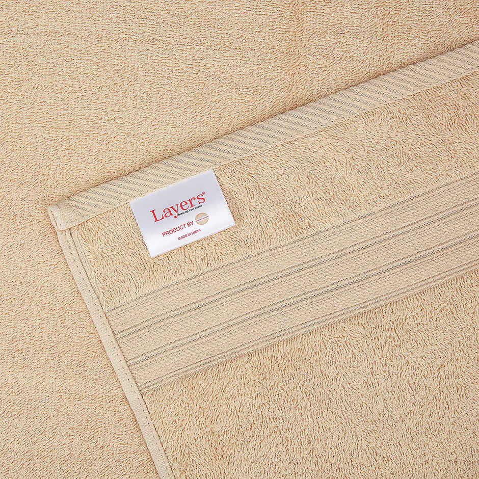 Layers Be Bold 100% Cotton 450 GSM Bath Towel | Pearled Ivory