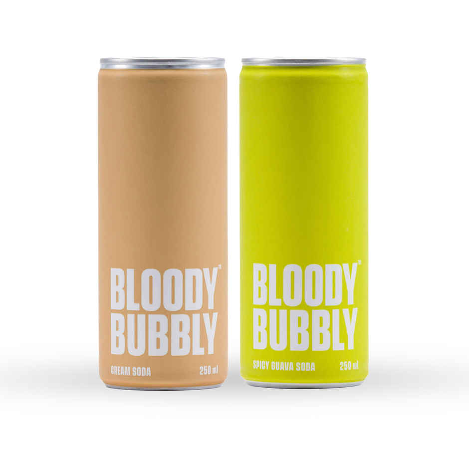 Bloody Bubbly Cream Soda (250ml) & Bloody Bubbly Spicy Guava Soda (250ml) Combo