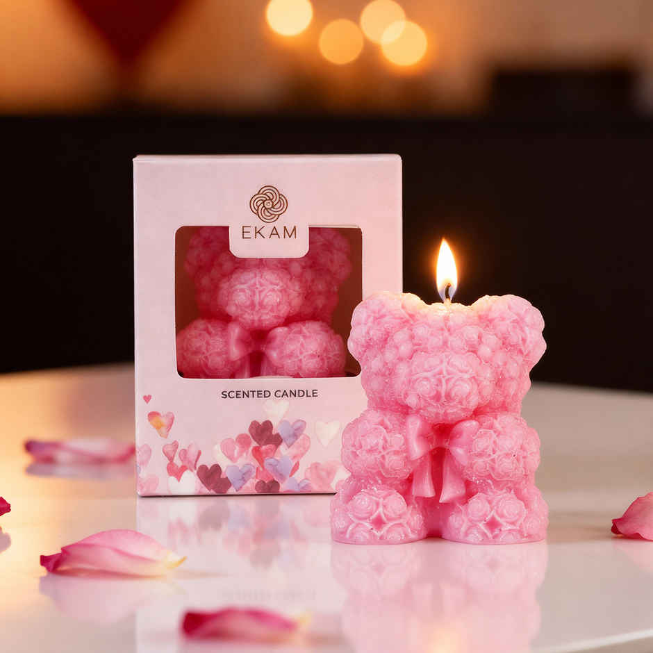 Ekam Moonlit Desire Teddy Bear Candle
