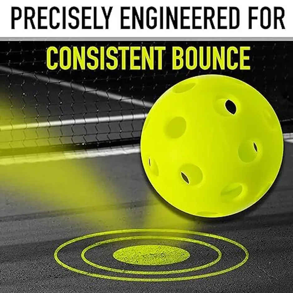 Vector X Pickleball-Softer Feel Recreational & Club Play Pickleball for Tournament Pk of 6, 26-Hole