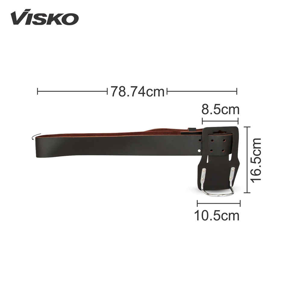Visko Vlb 004 Leather Tool Belt With Hammer Holder Tool Belt | Black And Brown