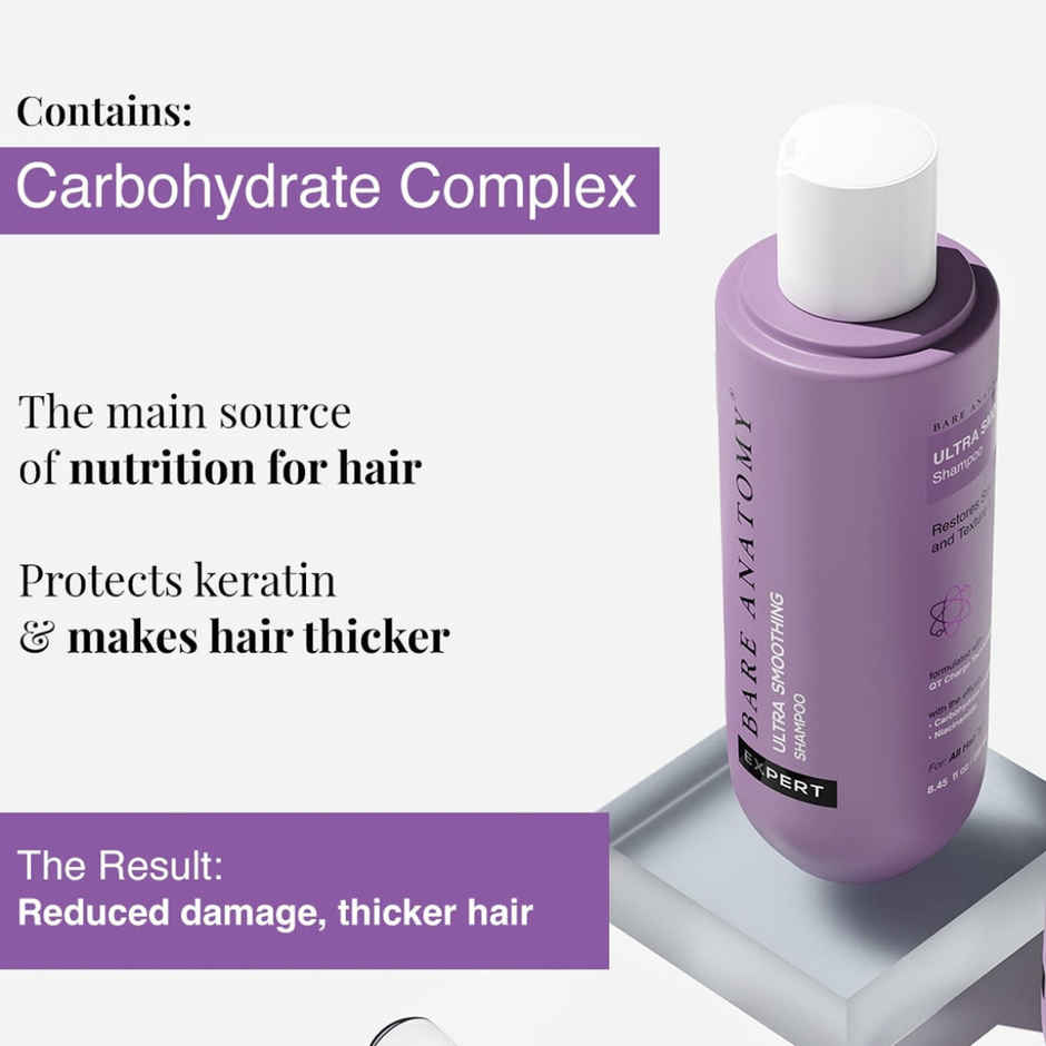 Bare Anatomy Ultra Smoothing Hair Shampoo For Women & Men