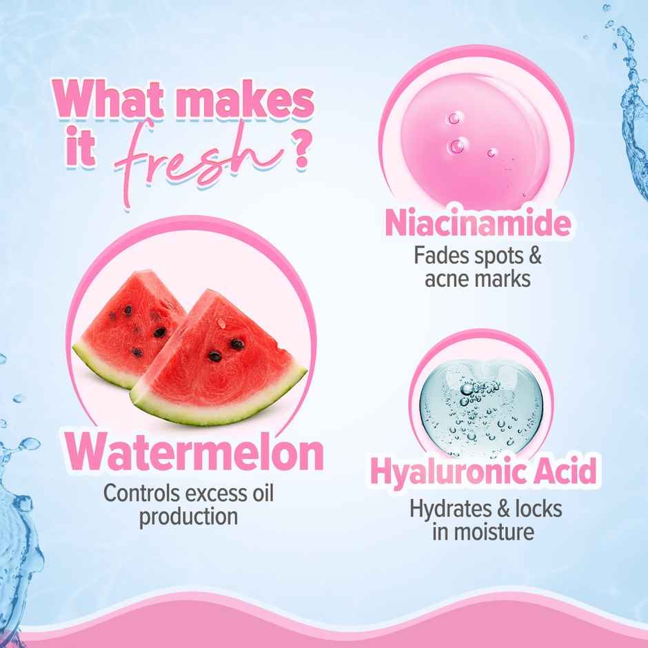 Aqualogica Radiance+ Dewy Lightweight Sunscreen Gel SPF 50+ PA+++ for Oily & Acne-Prone Skin