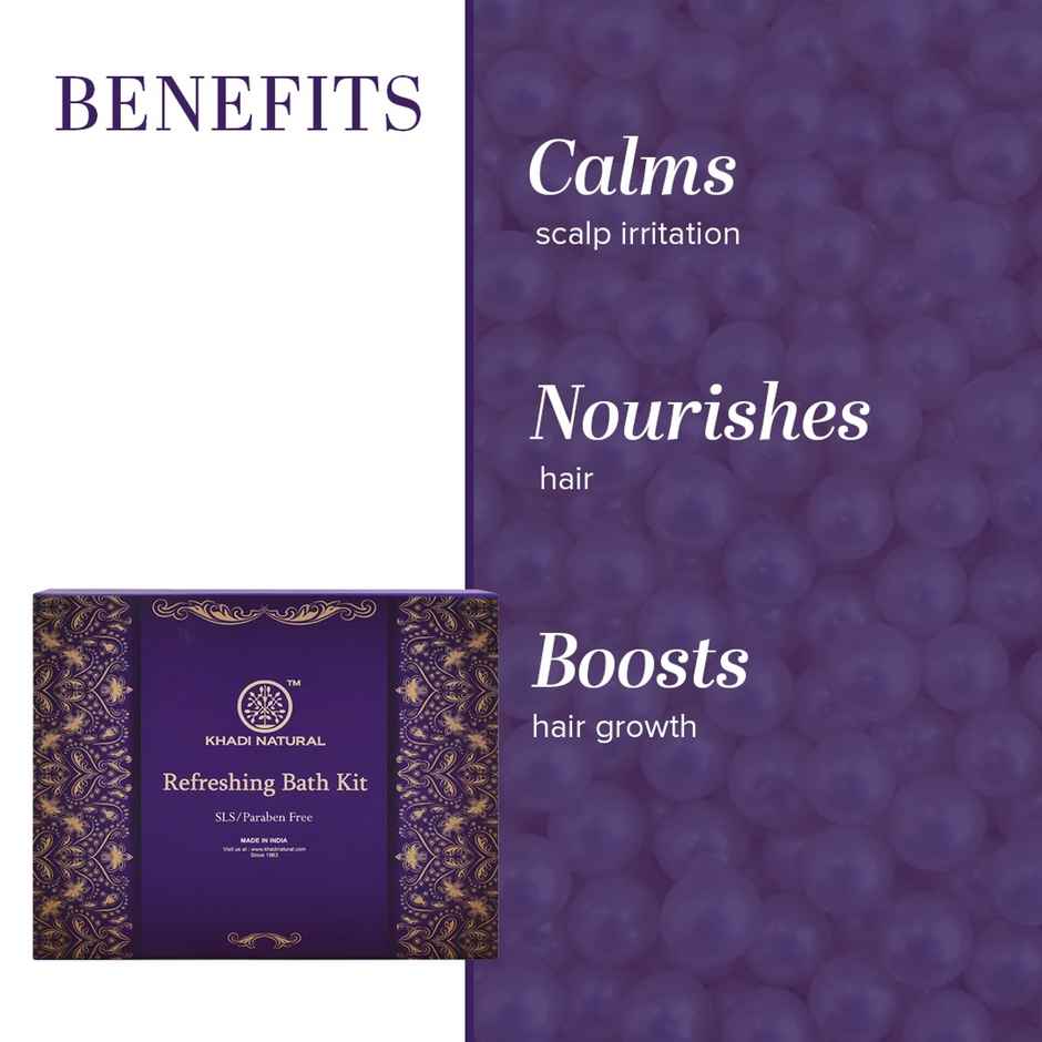 Khadi Natural Refreshing Bath Kit | Sls & Paraben Free - Pack Of 5