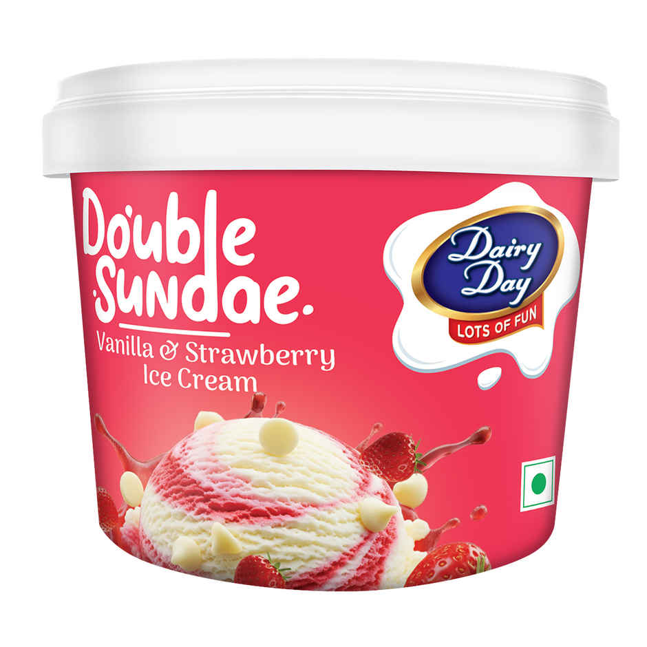 Dairy Day Vanilla Strawberry Double Sundae Tub