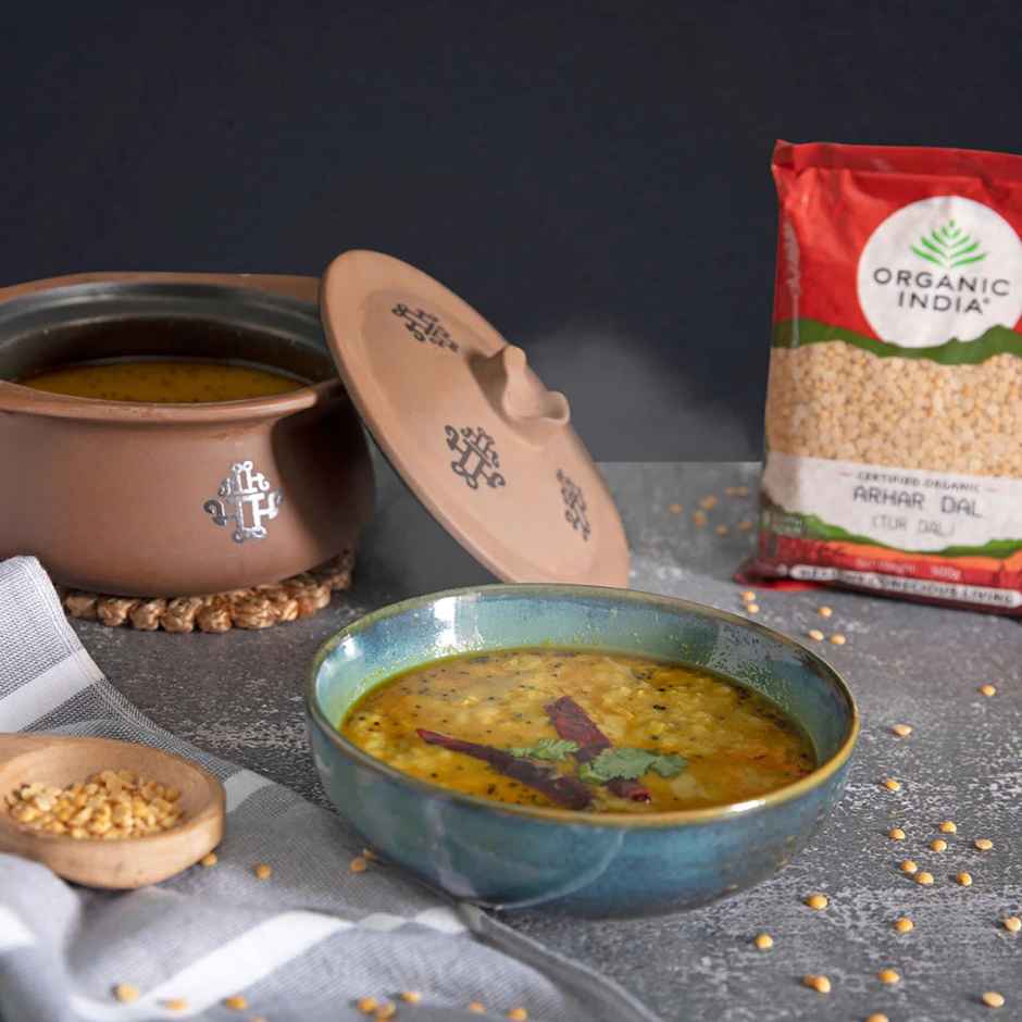 A TATA Product - Organic India Arhar Dal (Tur Dal), Hygienically Packed, Rich in Protein and Fiber
