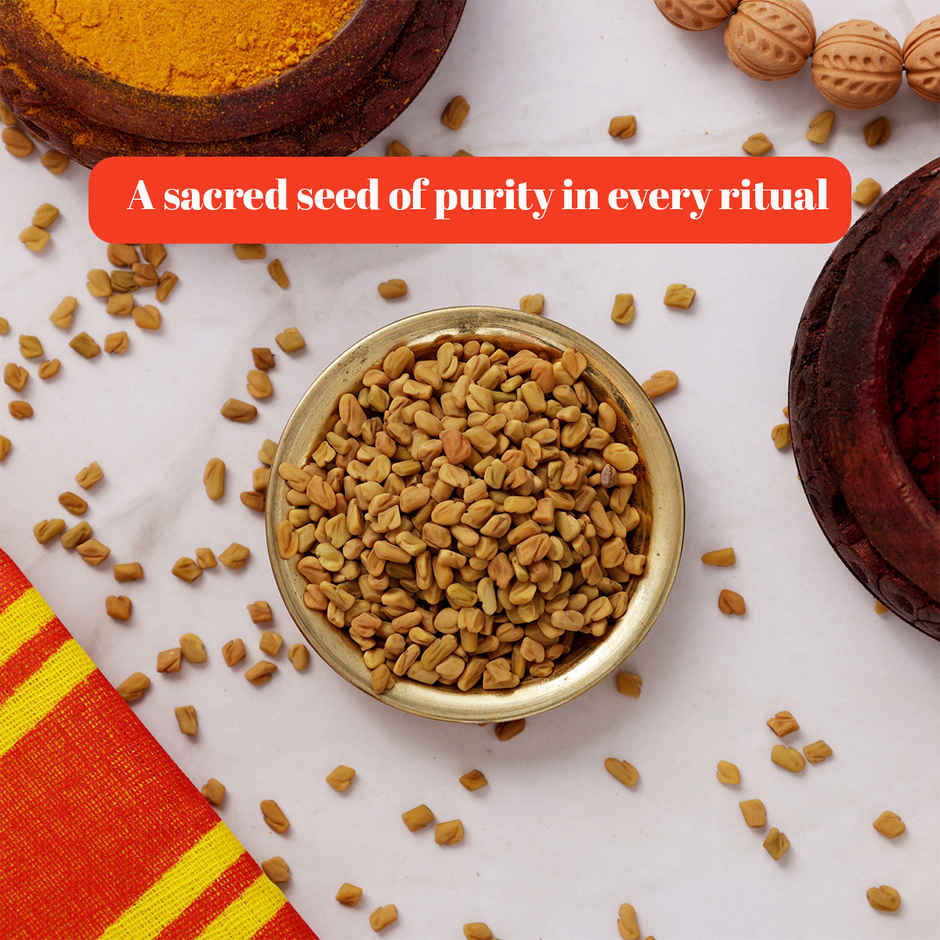 Premium Fenugreek Seeds | Methi | Puja Religious Offering | Oye Happy