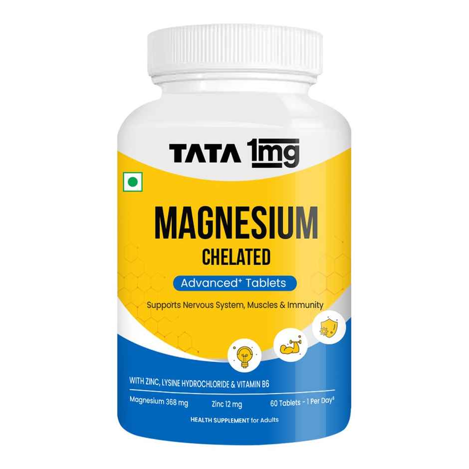 Tata 1mg Chelated Magnesium Plus Tablet 60 Tablets