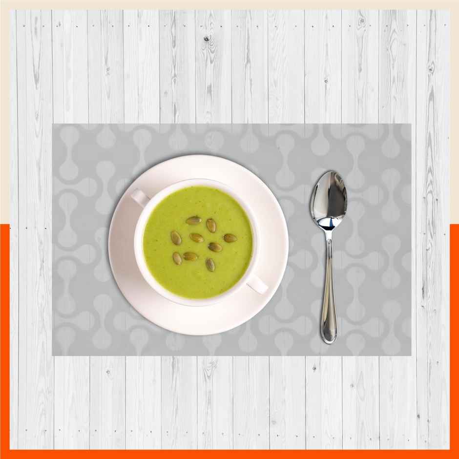 Bathla Fridge Mat | 45cm x 30 cm | Reusable, Washable, Temperature Resistant | Grey Transluscent