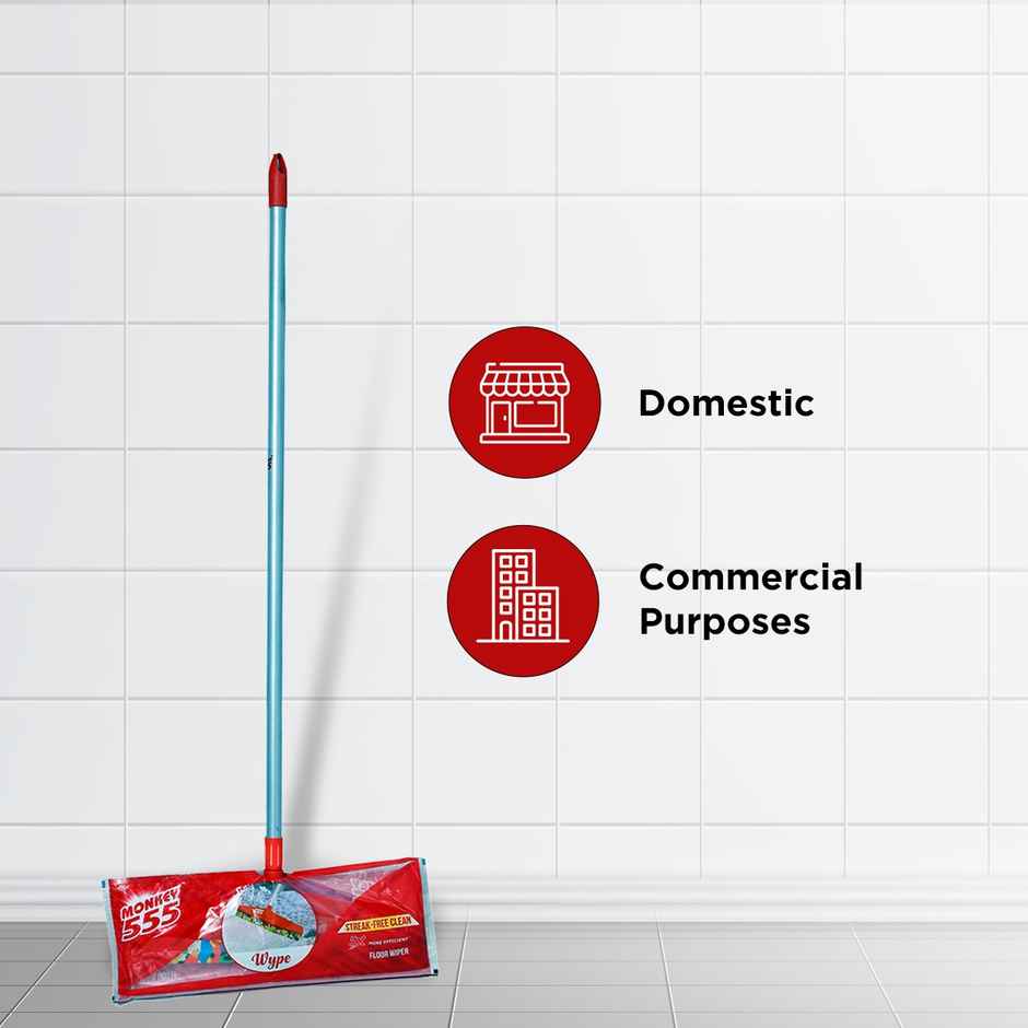 Monkey 555 Wipe Floor Wiper 15.5 | 40 CM | Red