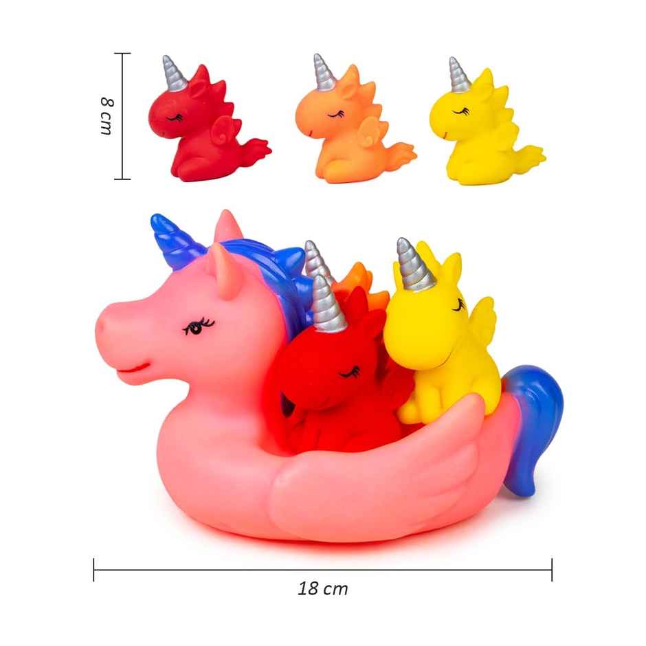 Ratna's Squeezy Bath Buddies Unicorn 3 Pcs