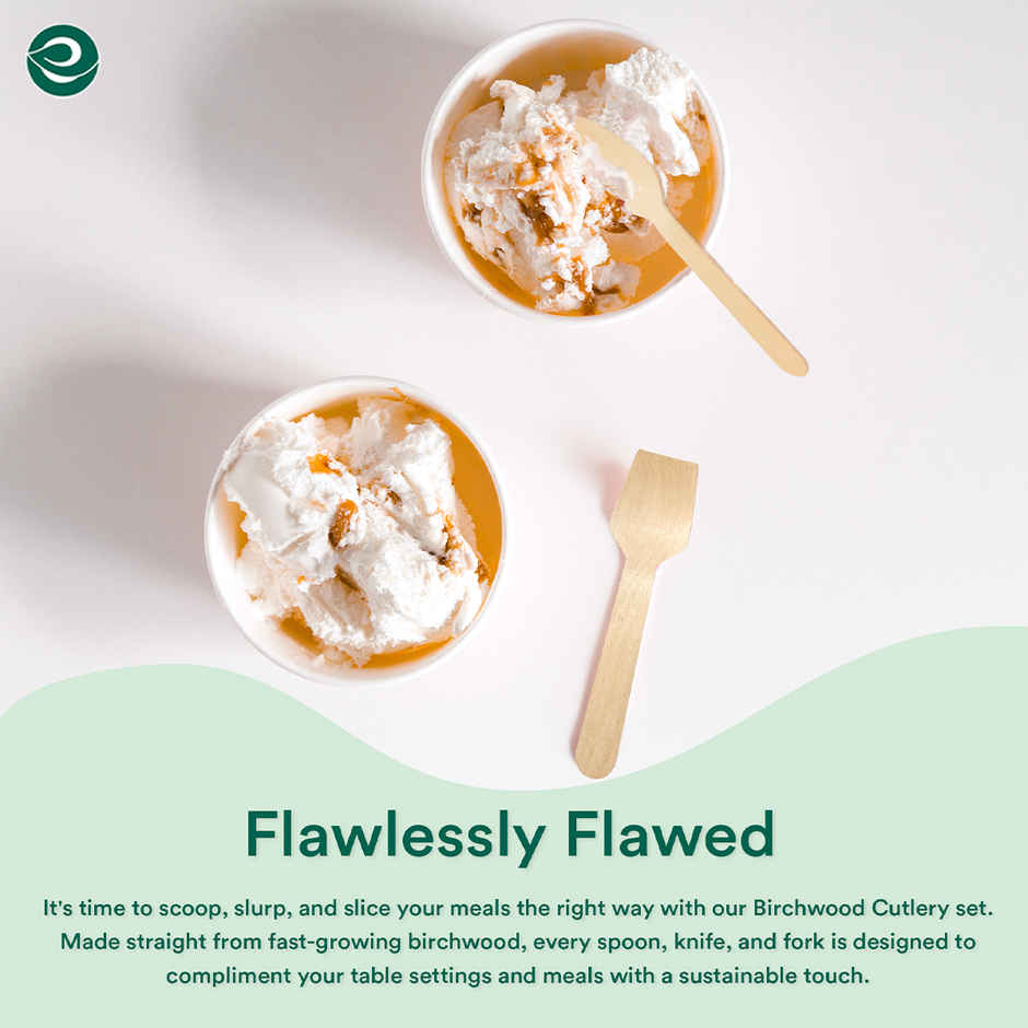 Eco Soul | Ice Cream Spoon | |95 mm | 50 Count