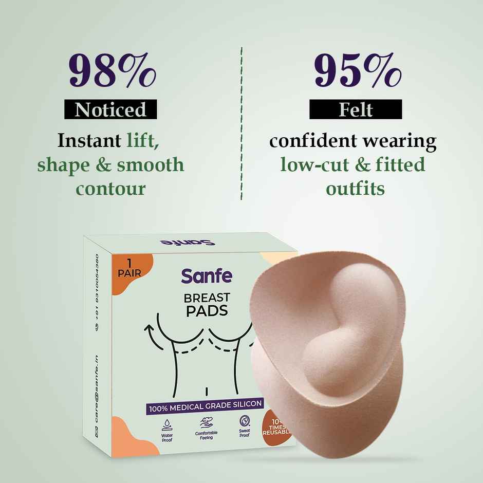 Sanfe Breast Insert Pads | Natural Lift & Shape| Perfect for Bras, Swimwear & Dresses