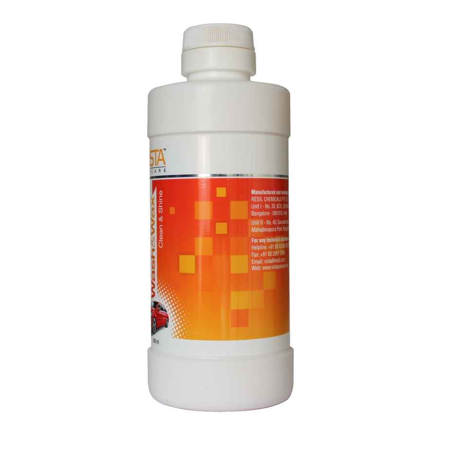 Vista Auto Care Wash and Wax Shampoo for Car and Bike | Removes Tough Dirt Wet and Shiny Look