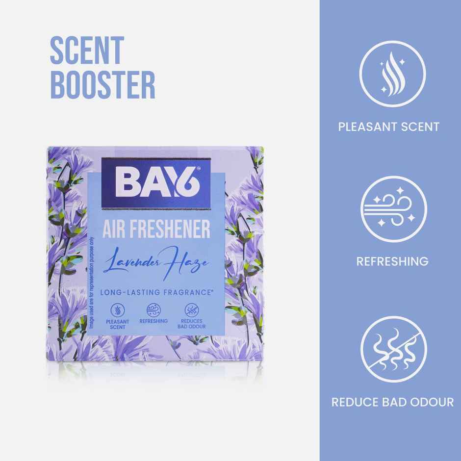 BAY6 Bathroom Air Freshener Blocks - Lavender - Long Lasting Fragrance