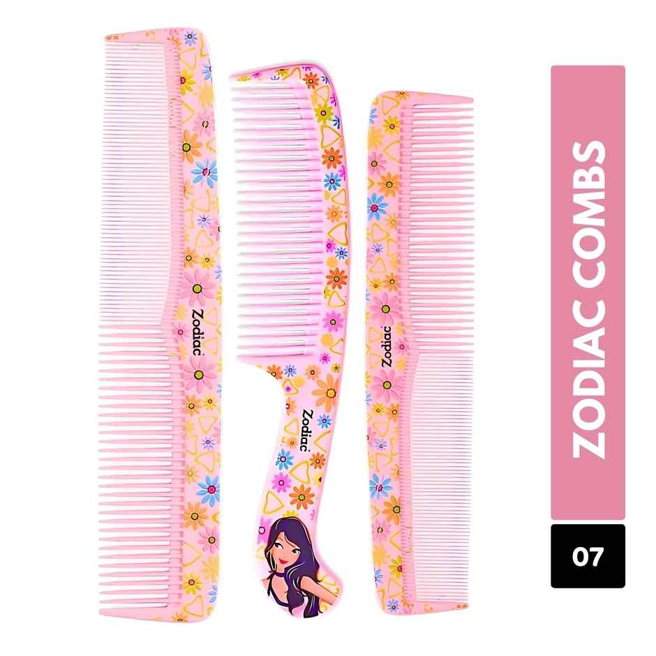 Zodiac 3P Designer Comb Pack | Pink