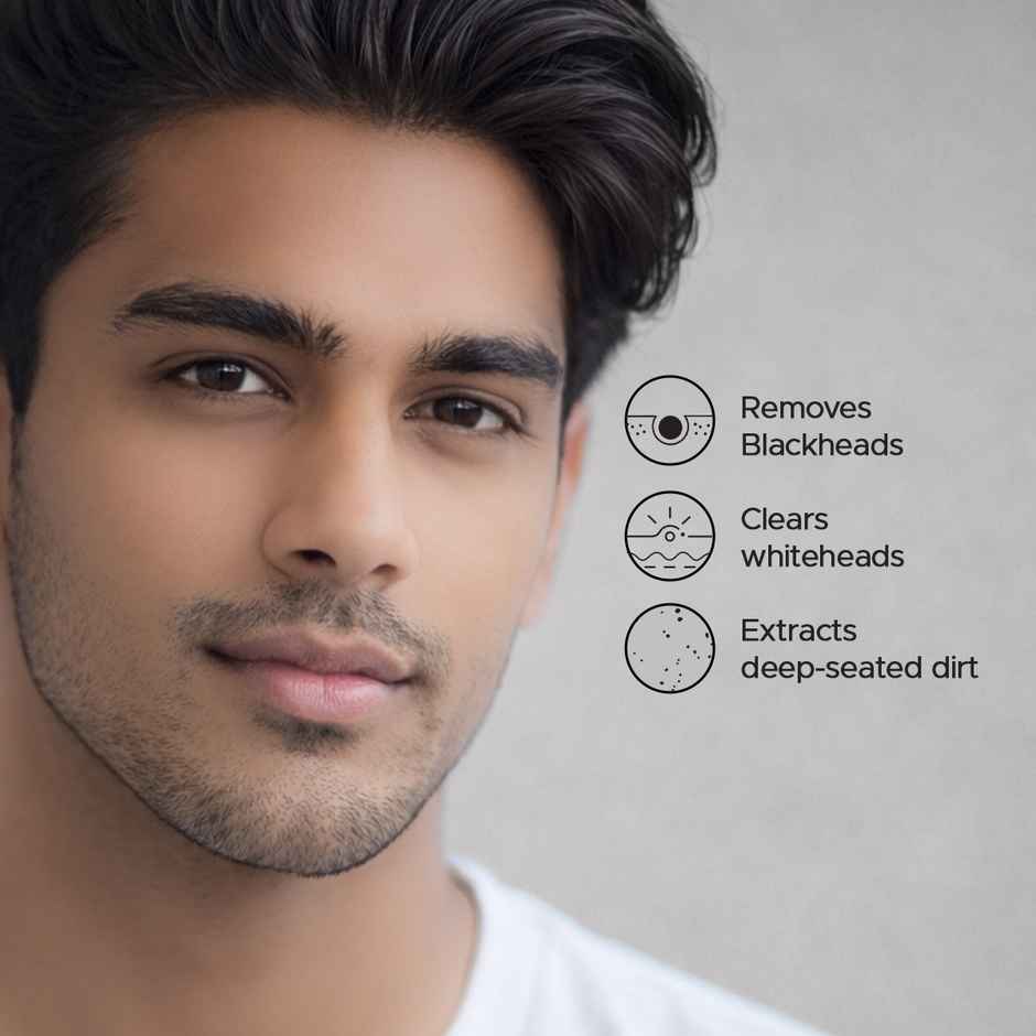 The Man Company Charcoal Nose Strips With Aloevera Extract - Whitehead & Blackhead Remover