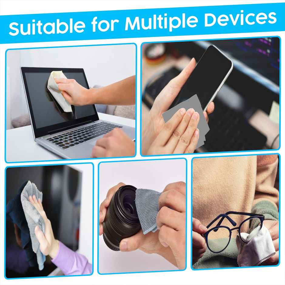 Quiclean Screen Cleaner With Microfiber | Safe For Led | Lcd | Laptops | Cameras | Mobile Screens