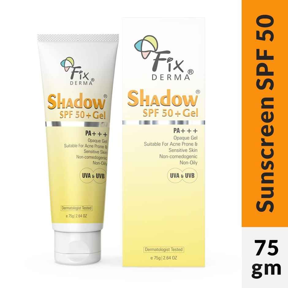 Fixderma Shadow Sunscreen SPF 50+ Gel Sunscreen For Oily Skin Sun Screen Protector SPF 50