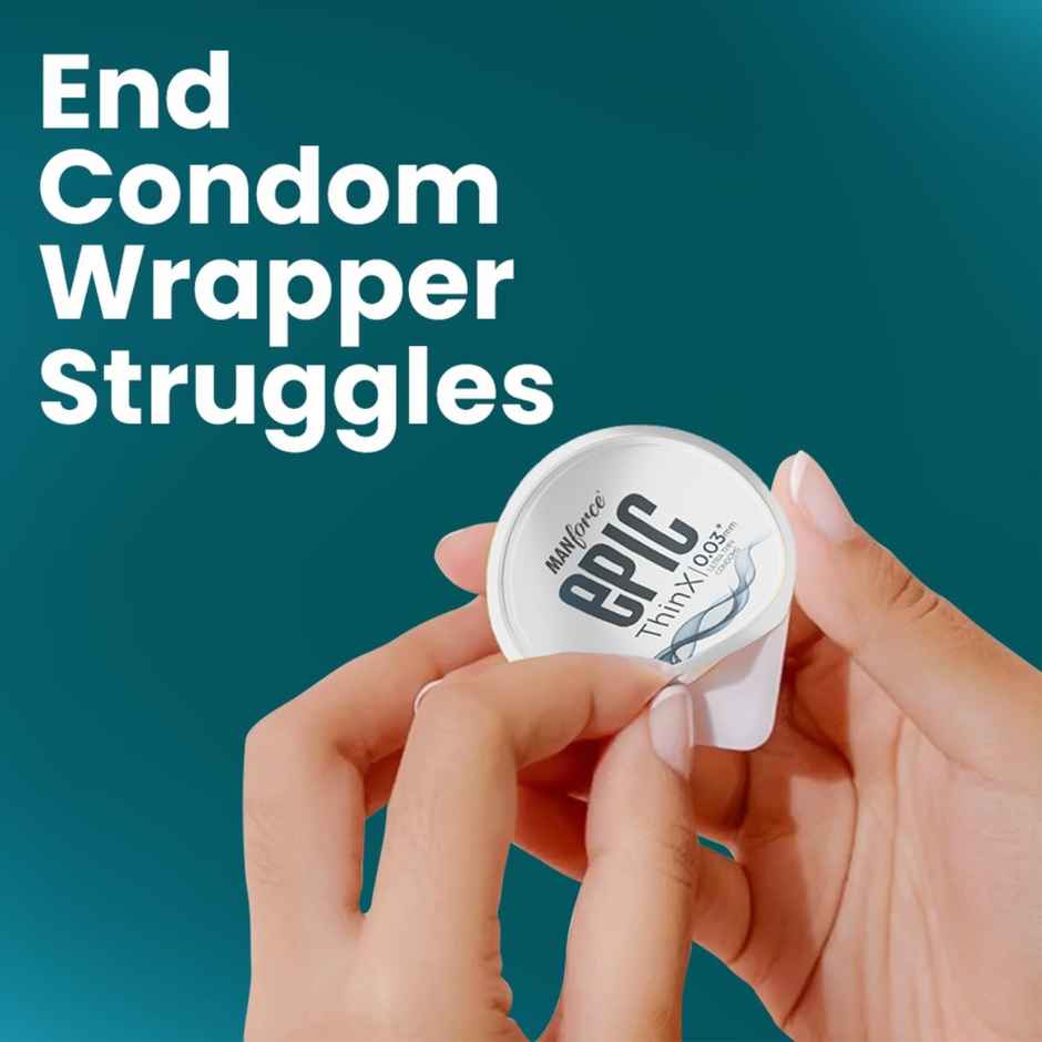 Manforce Epic Thinx Ultra Thin Condoms(3pc) & Manforce Xotic 2 In 1 (Contoured, Dotted) Chocolate Flavoured Condoms(60ml) Combo