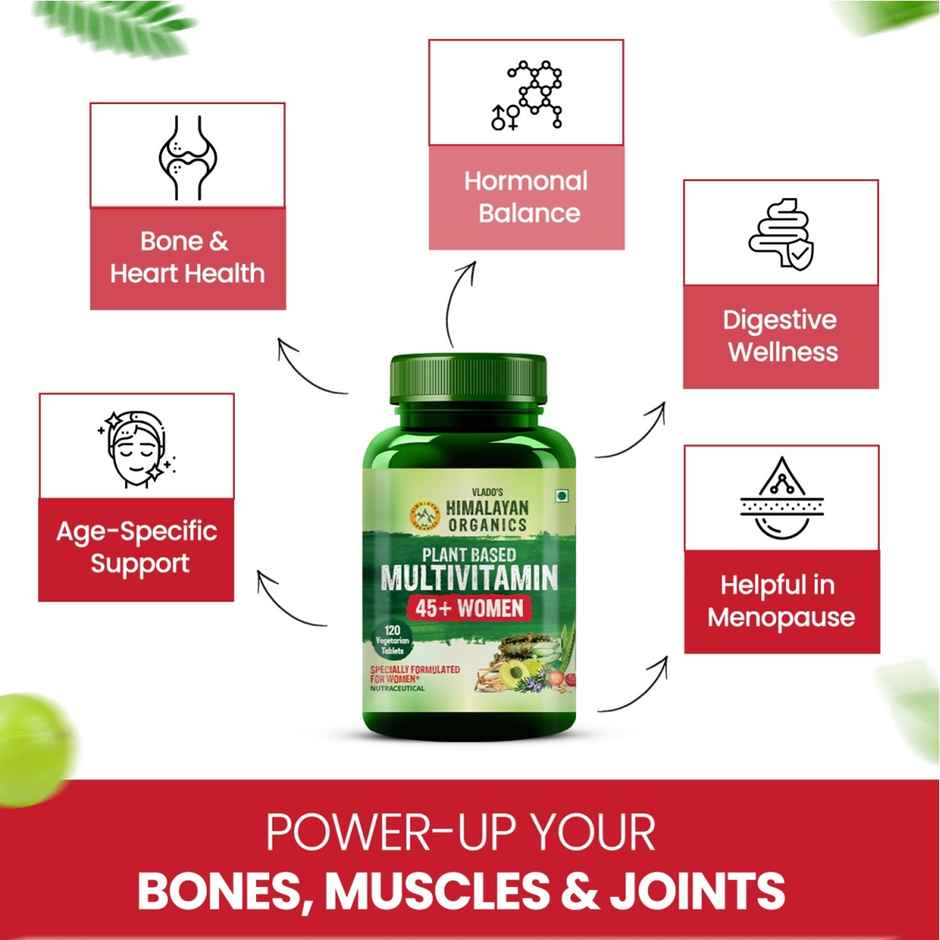 Himalayan Organics Plant Based Multivitamin Women 45+ 120 VEG Tablets