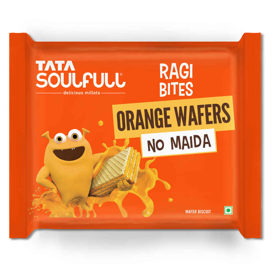 Tata Soulfull Ragi Bites | Orange Wafers | No Maida