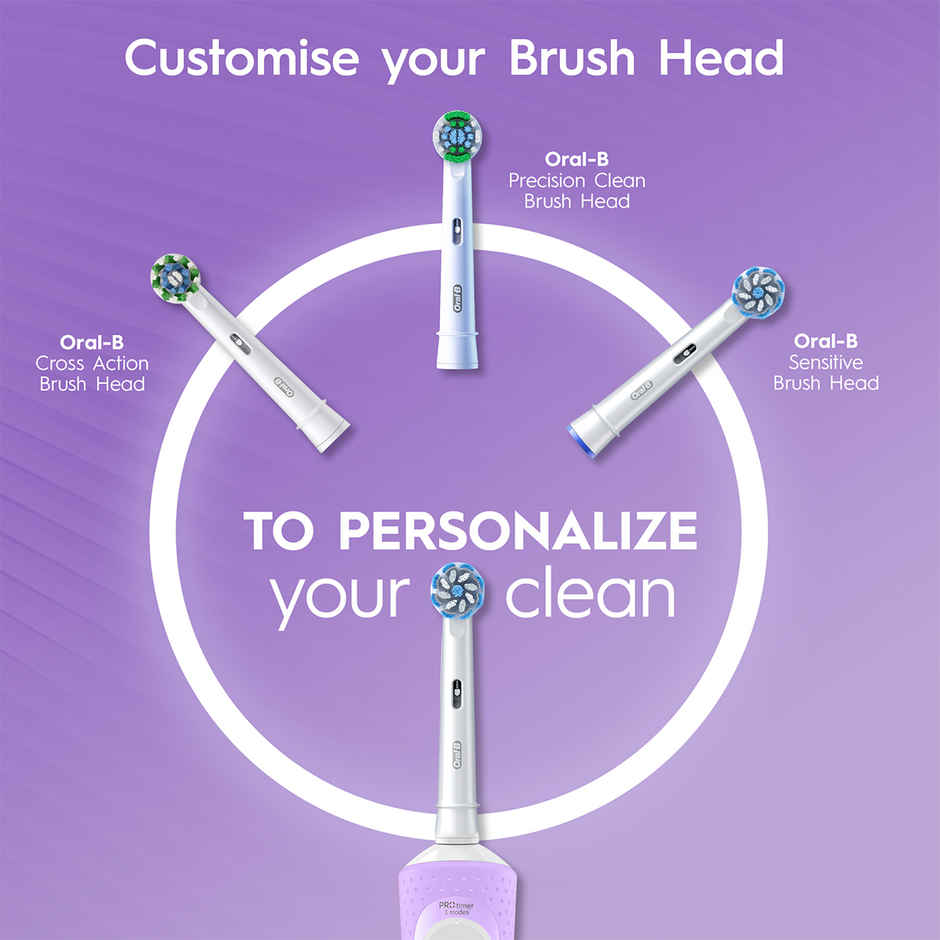 Oral B Vitality Pro With Sensitive Plus Rotating Electric Toothbrush 3 Brushing Modes Protimer