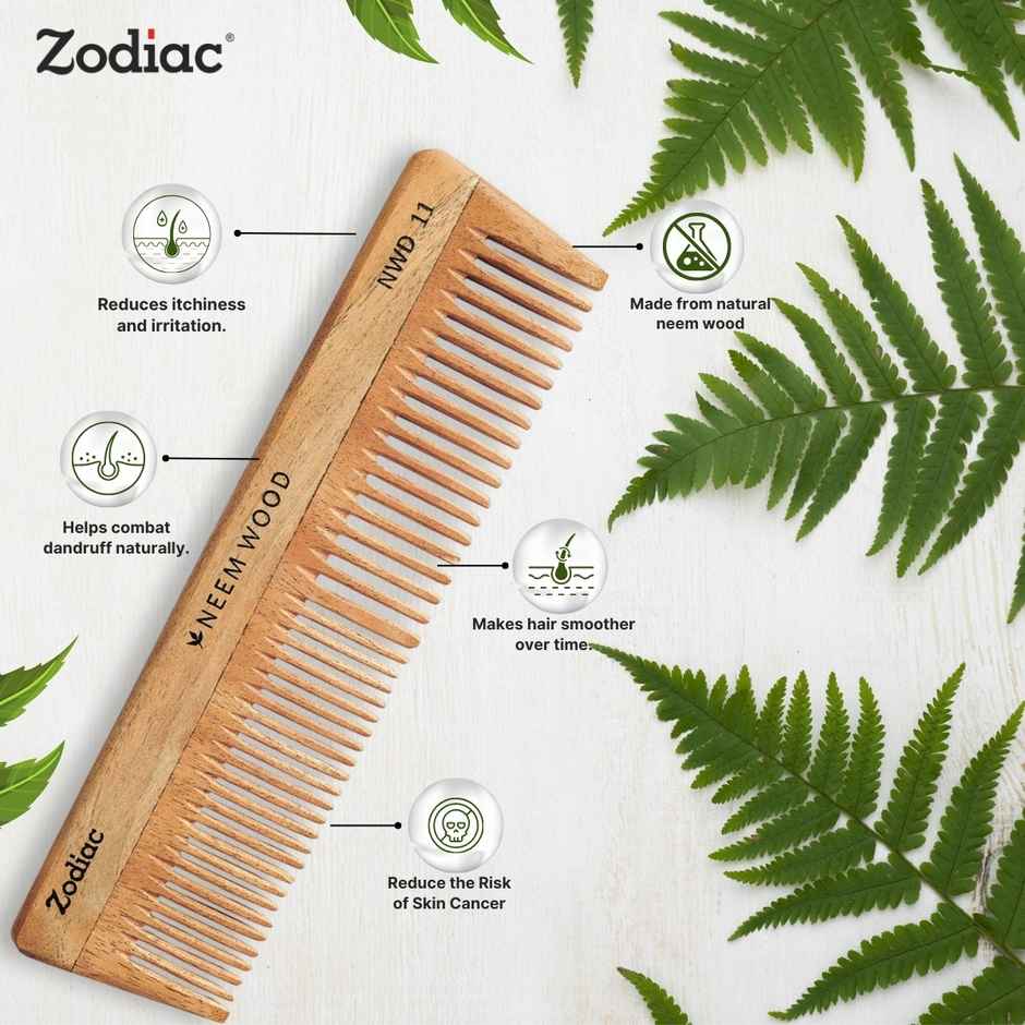 Zodiac Neem Wood Comb 11