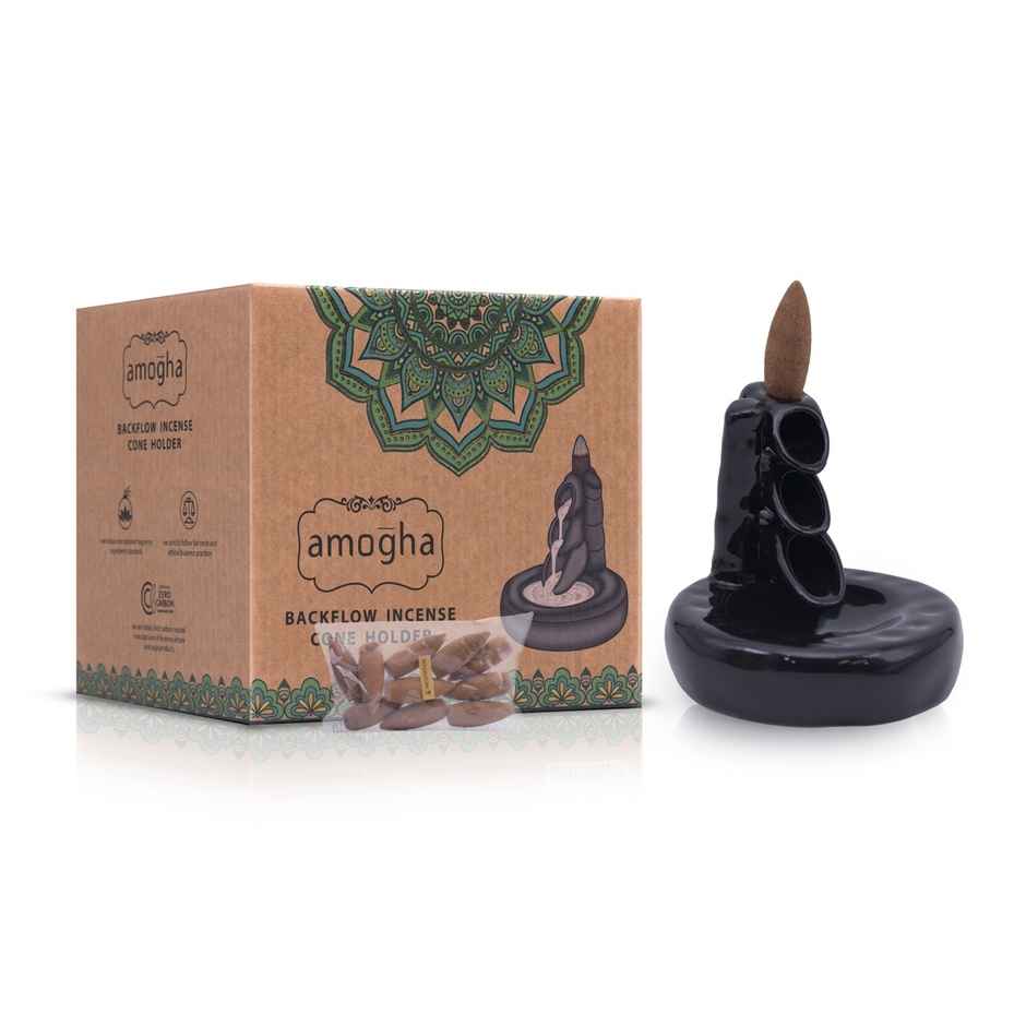 IRIS Amogha Backflow Incense Cone Holder | Bamboo