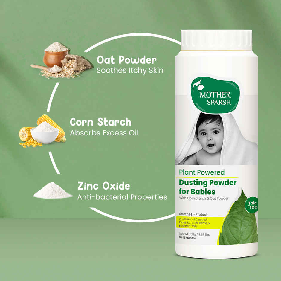 Mother Sparsh Plant Powered Talc Free Dusting Powder For Babies