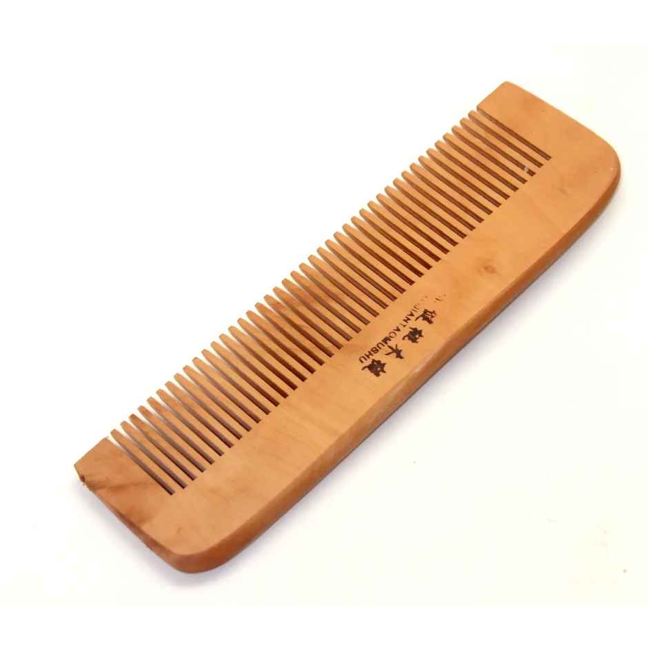 Handcrafted Wooden Hair Comb Straight
