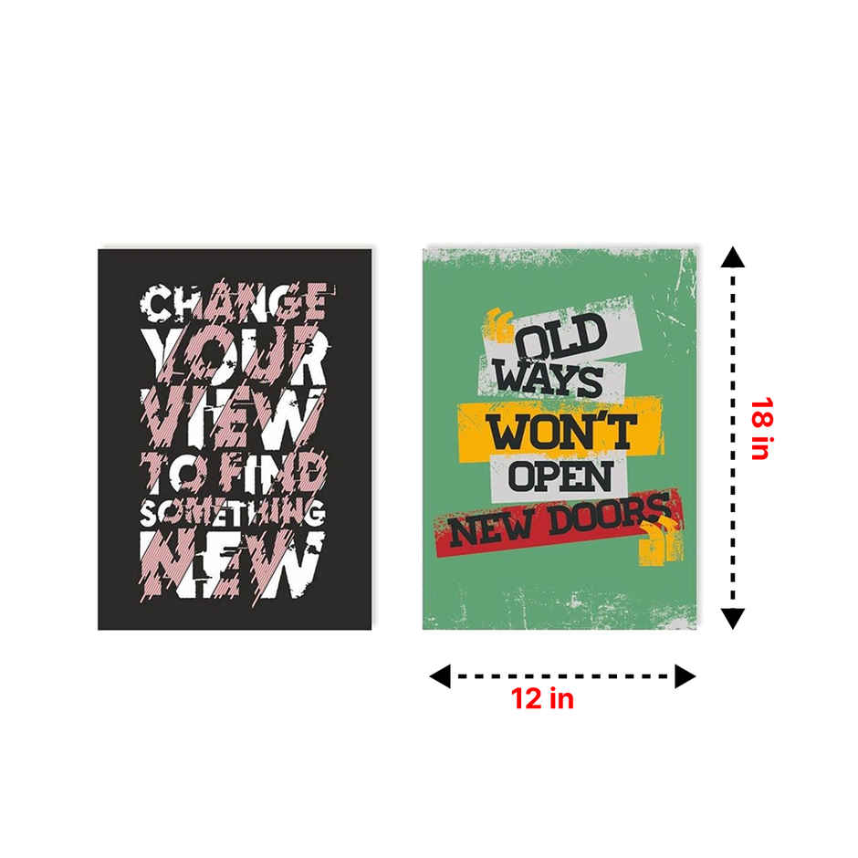 Paper Plane Design Wall Posters For Office Decor | Set of 10 | Size | 12 Inch x 18 Inch | D39