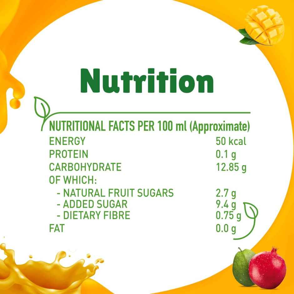 B Natural Mixed Fruit Juice | Pulp | No Concentrate