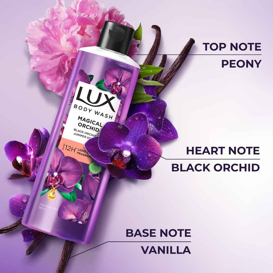 LUX Shower Gel| Black Orchid Fragrance & Juniper Oil Bodywash