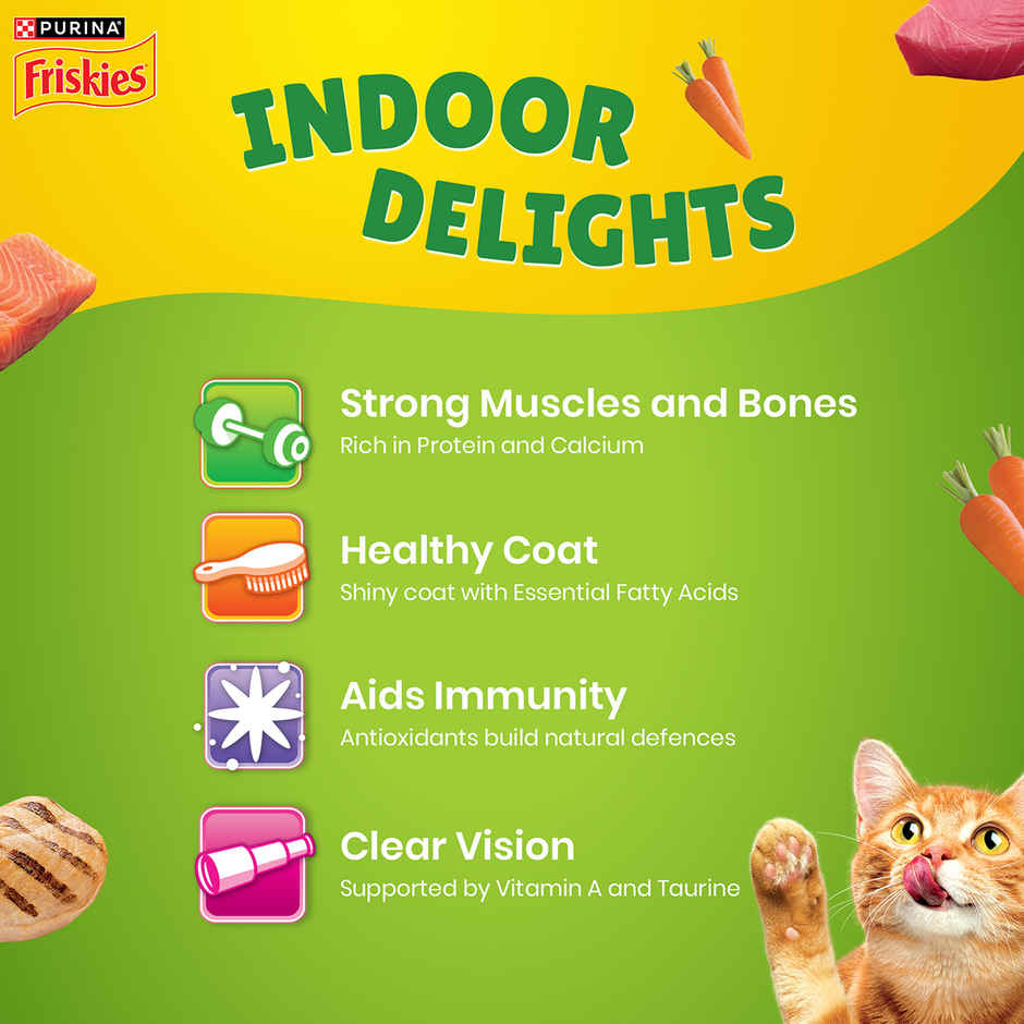Purina Friskies Indoor Delights Adult Dry Cat Food